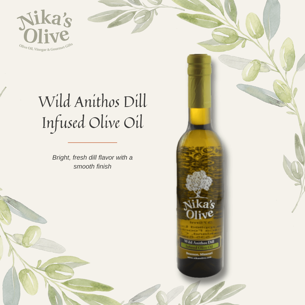 Wild Anithos Dill Infused Olive Oil — Nika's Olive | Ultra Premium